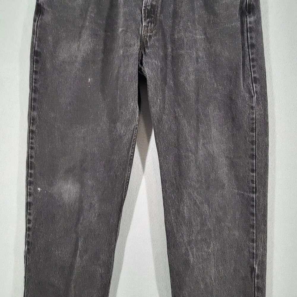 Levi's 550 Jeans Men's 40x32 Black Denim Relaxed Fit Washed Distressed Pockets C